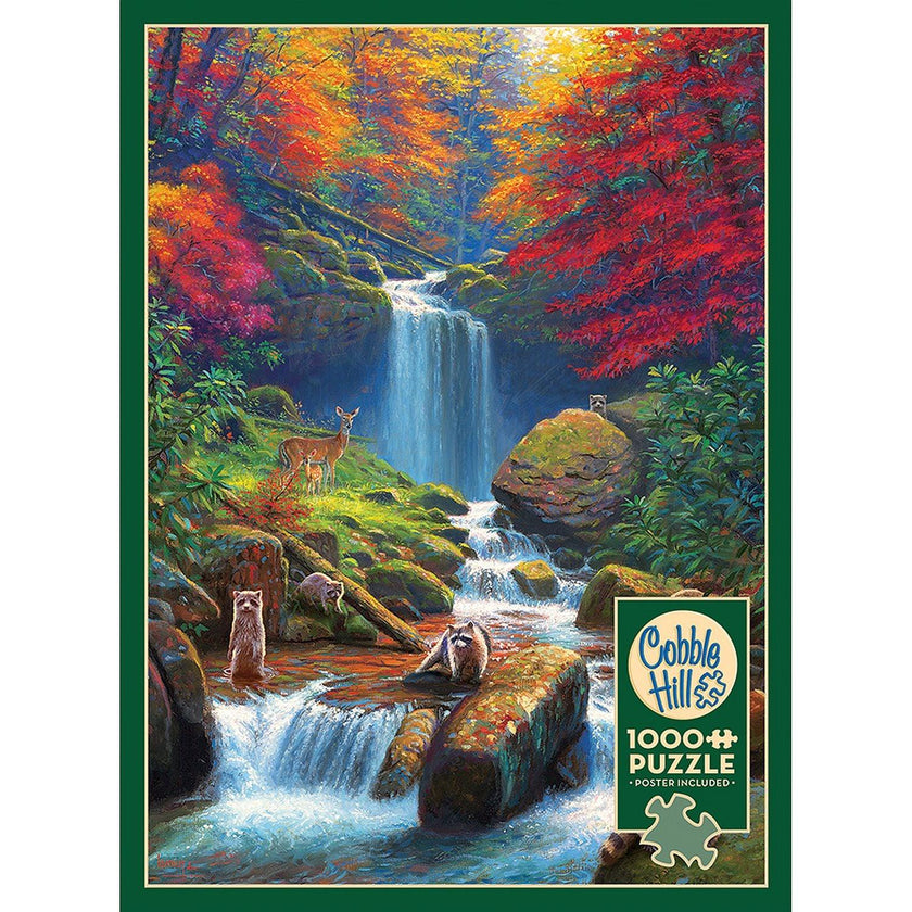 Cobble Hill - Mystic Fallsin Autumn (1000-Piece Puzzle)