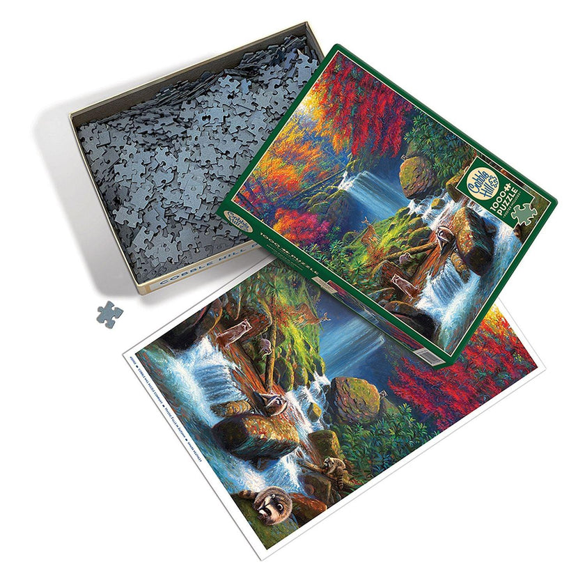 Cobble Hill - Mystic Fallsin Autumn (1000-Piece Puzzle)