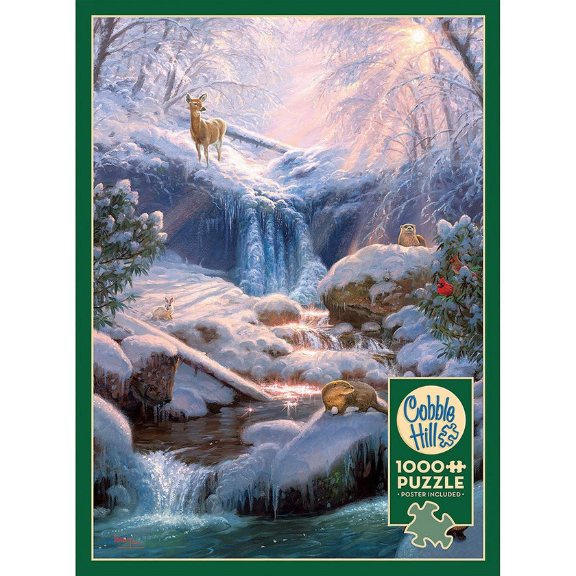 Cobble Hill - Mystic Fallsin Winter (1000-Piece Puzzle)