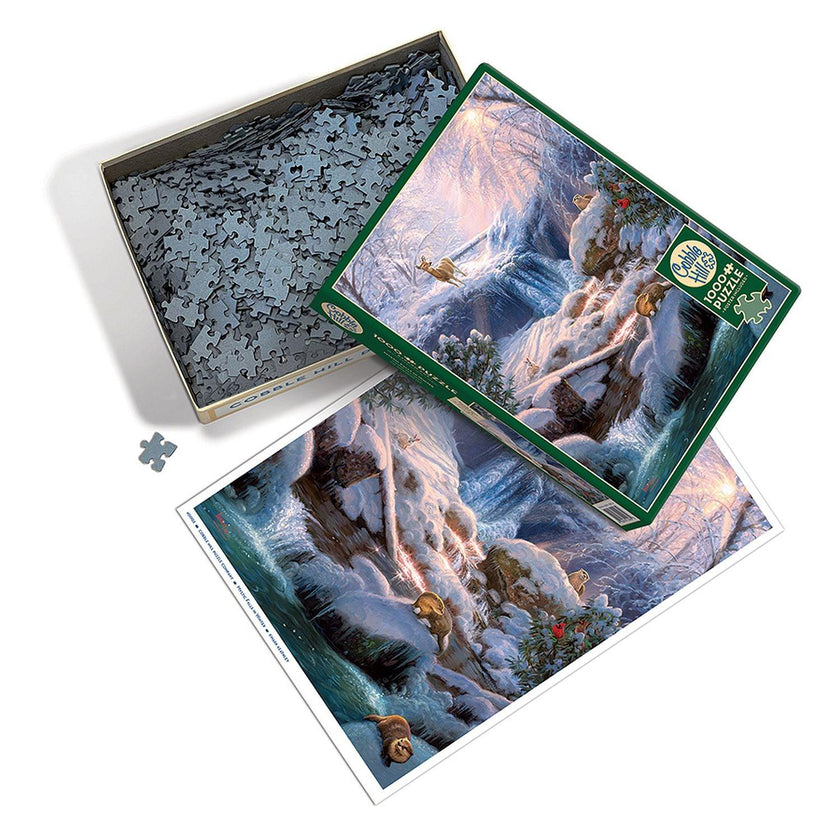 Cobble Hill - Mystic Fallsin Winter (1000-Piece Puzzle)