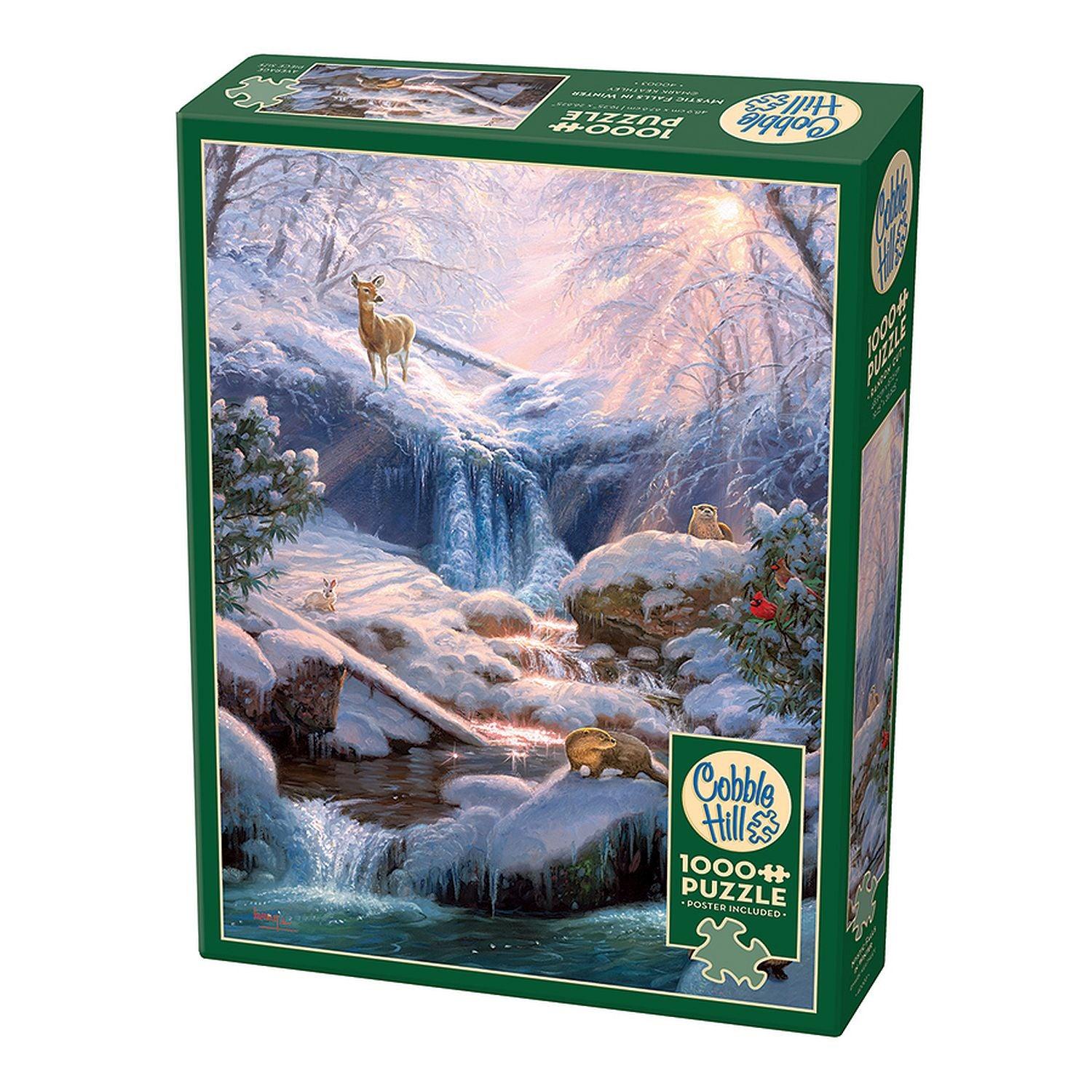 Cobble Hill - Mystic Fallsin Winter (1000-Piece Puzzle)