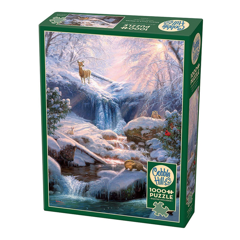 Cobble Hill - Mystic Fallsin Winter (1000-Piece Puzzle)