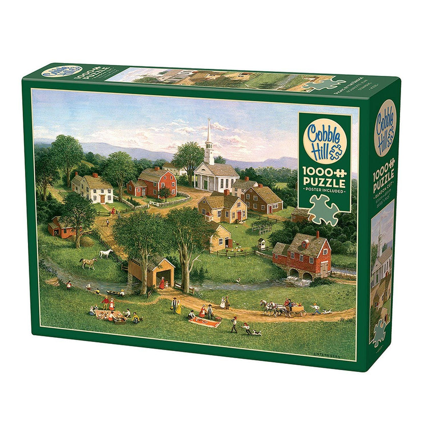 Cobble Hill - Picnic By The Bridge (1000-Piece Puzzle)