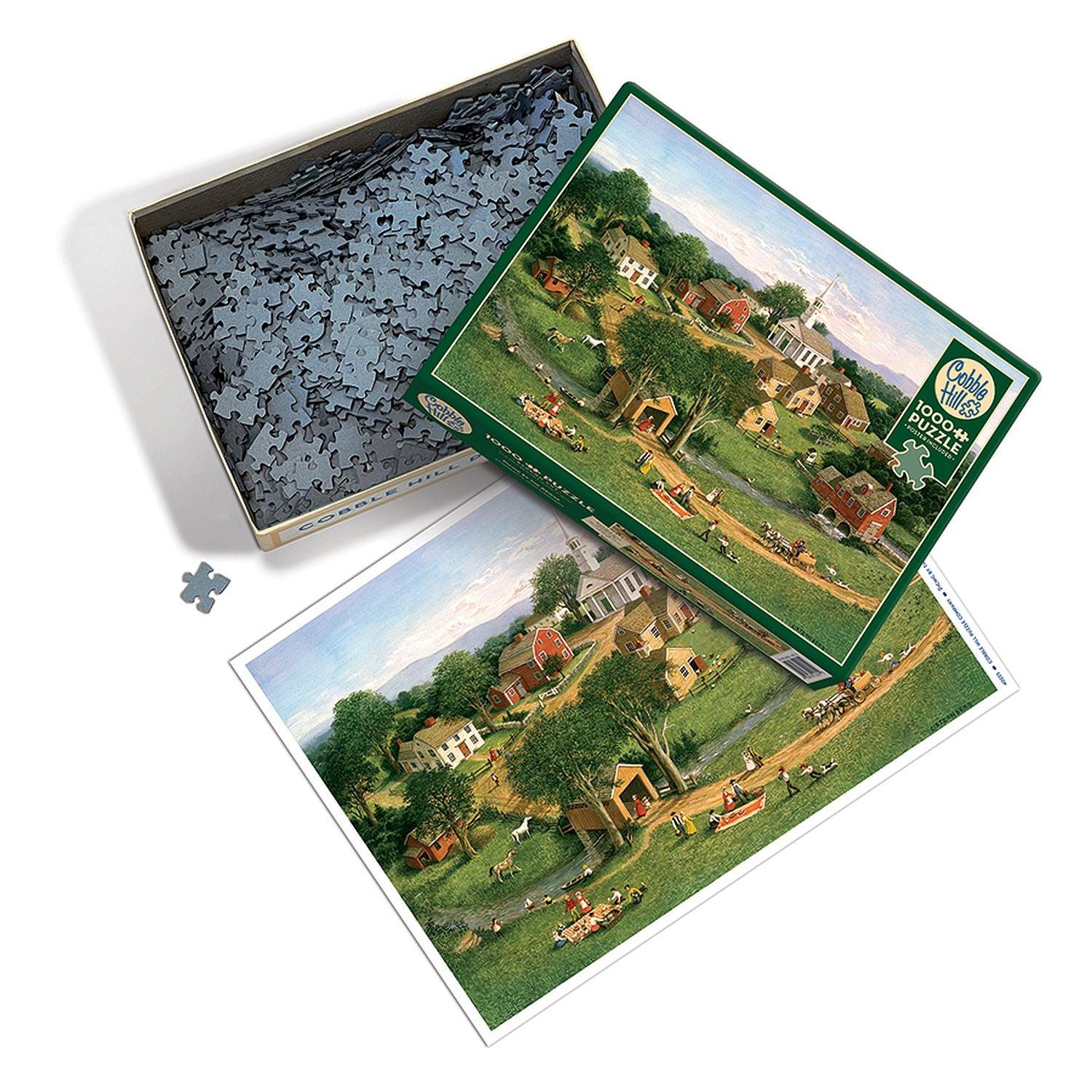 Cobble Hill - Picnic By The Bridge (1000-Piece Puzzle)