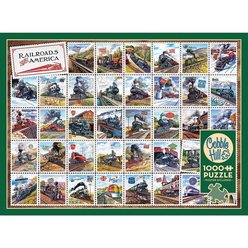 Cobble Hill - Railroads of America (1000-Piece Puzzle)