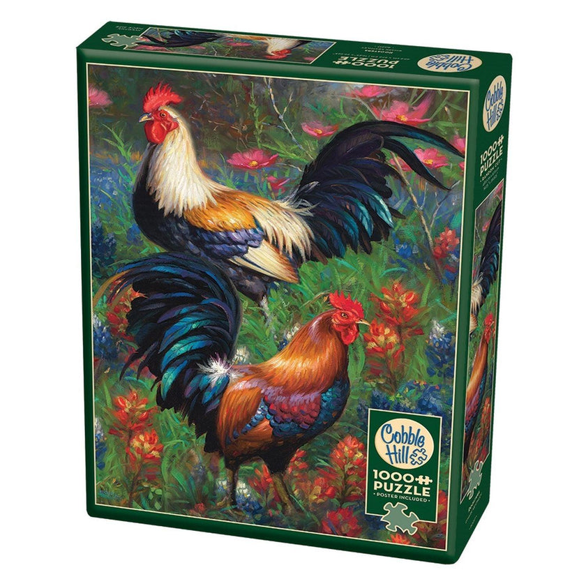 Cobble Hill - Roosters (1000-Piece Puzzle)