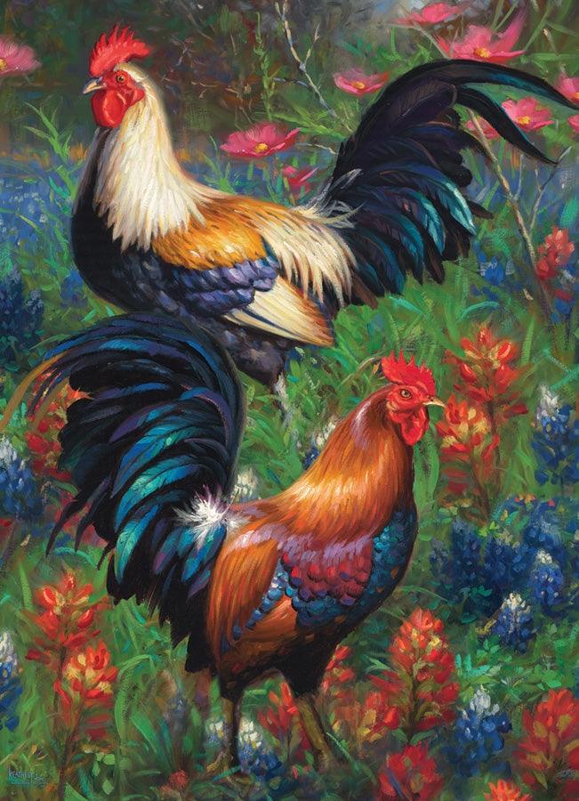 Cobble Hill - Roosters (1000-Piece Puzzle)