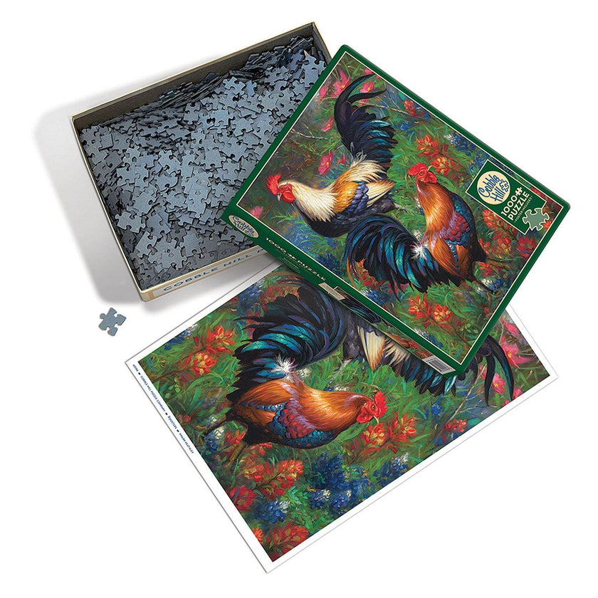 Cobble Hill - Roosters (1000-Piece Puzzle)