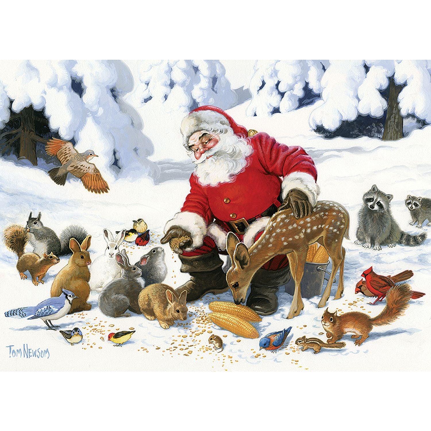 Cobble Hill - Le Père Noël et ses amis (Jigsaw Puzzle 350 pièces)