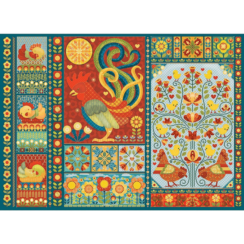 Cobble Hill - Scandi Chicken Quilt (1000-Piece Puzzle)