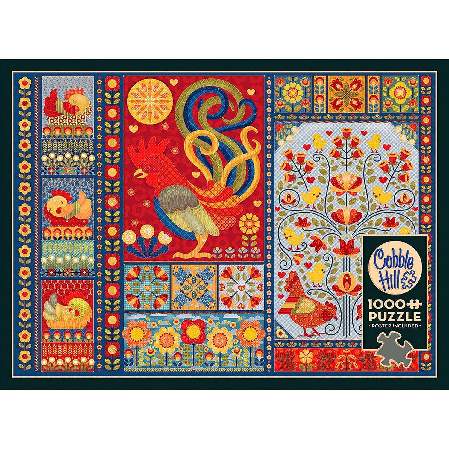 Cobble Hill - Scandi Chicken Quilt (1000-Piece Puzzle)