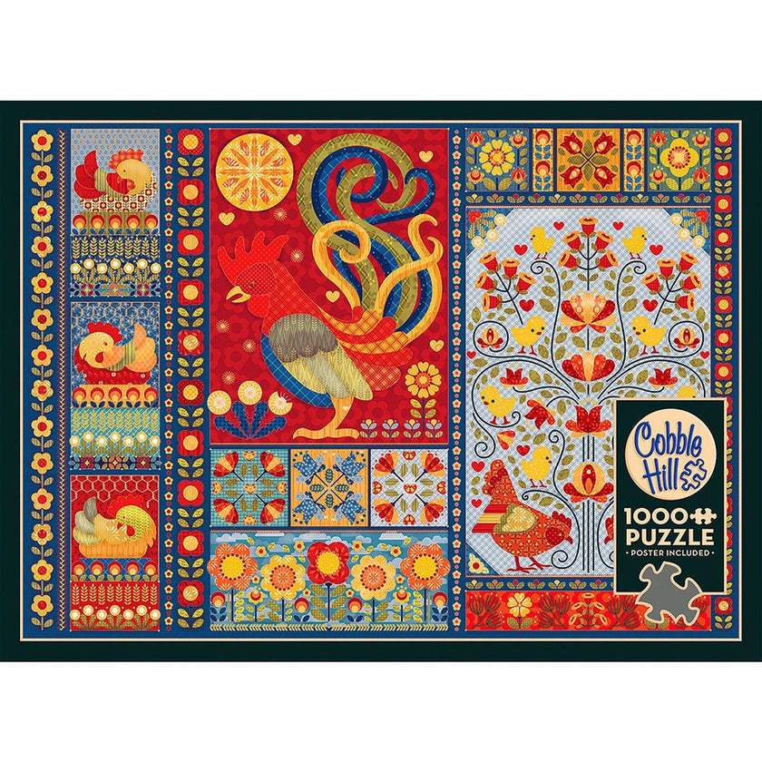 Cobble Hill - Scandi Chicken Quilt (1000-Piece Puzzle)