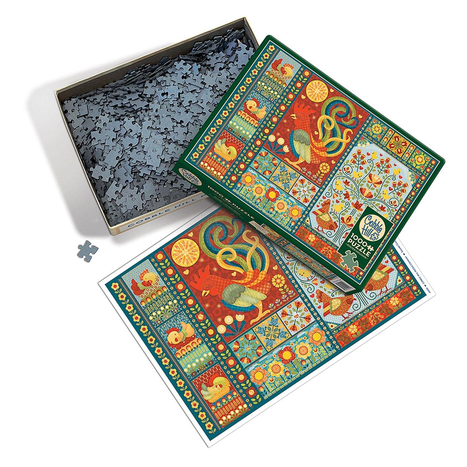 Cobble Hill - Scandi Chicken Quilt (1000-Piece Puzzle)