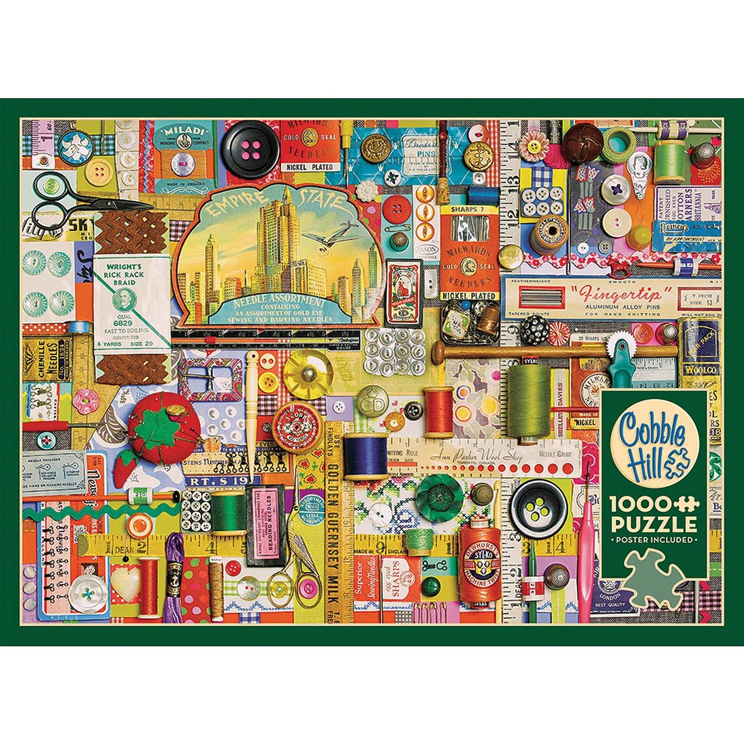 Cobble Hill - Articles de couture (Jigsaw Puzzle 1000 pièces)