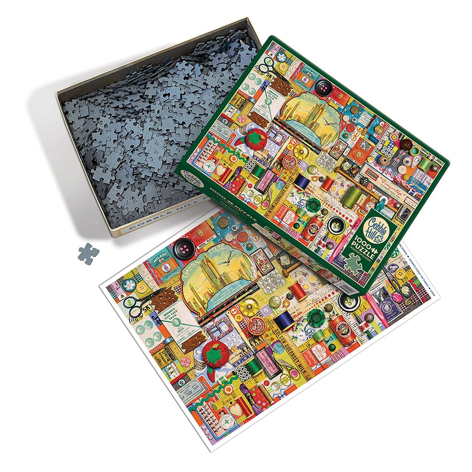 Cobble Hill - Articles de couture (Jigsaw Puzzle 1000 pièces)