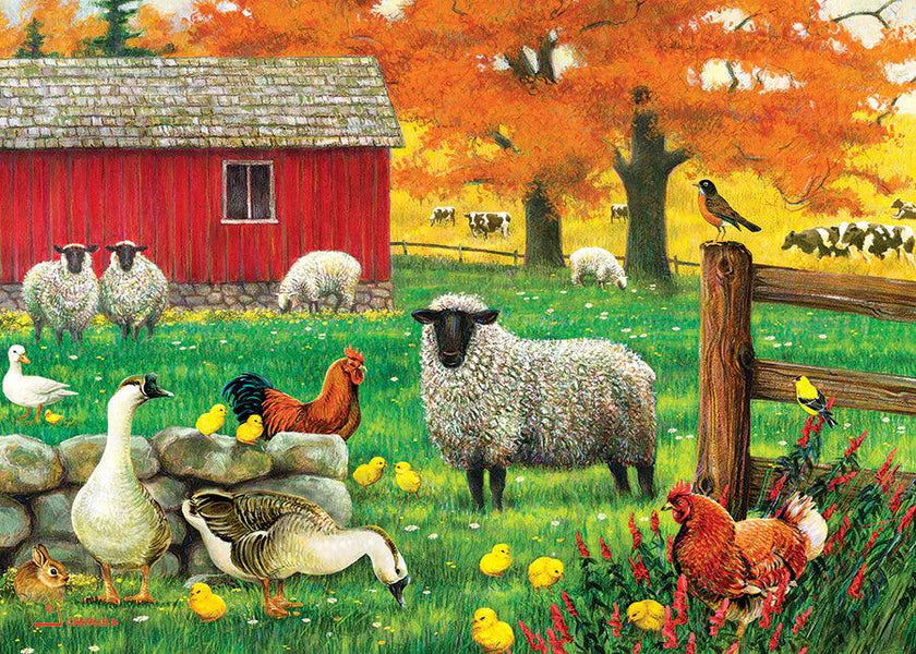 Cobble Hill - Sheep Farm (35-Piece Puzzle Tray)