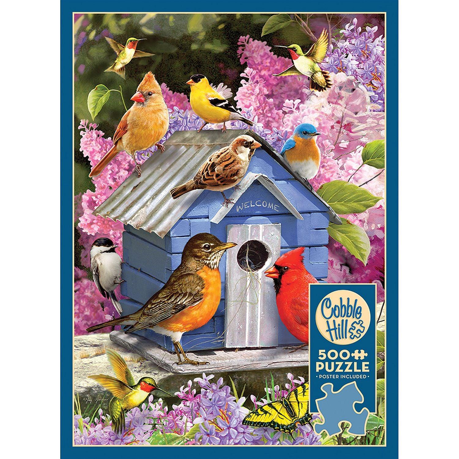 Cobble Hill - Spring Birdhouse (500-Piece Puzzle)