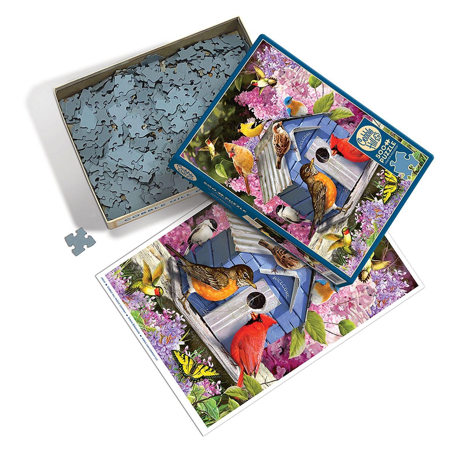 Cobble Hill - Spring Birdhouse (500-Piece Puzzle)