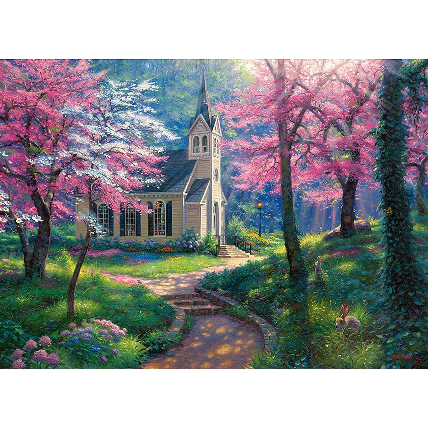 Cobble Hill - L'étreinte du printemps (Jigsaw Puzzle 500 pièces)