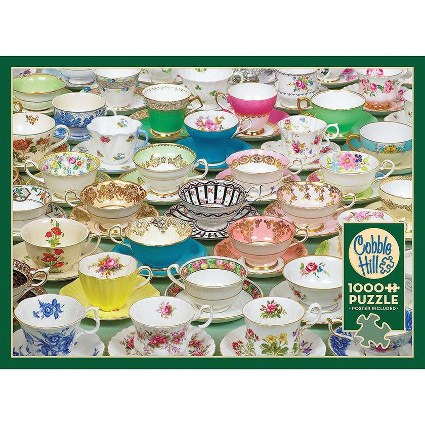Cobble Hill - Teacups (1000-Piece Puzzle)