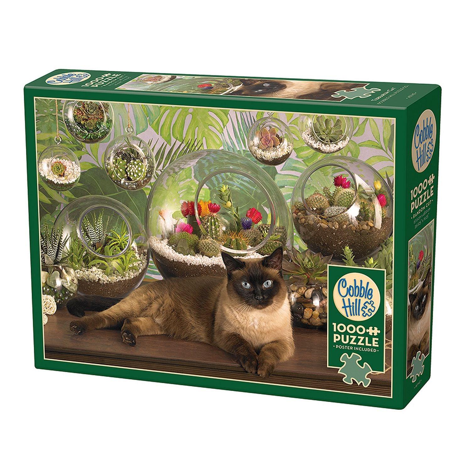 Cobble Hill - Terrarium Cat (1000-Piece Puzzle)