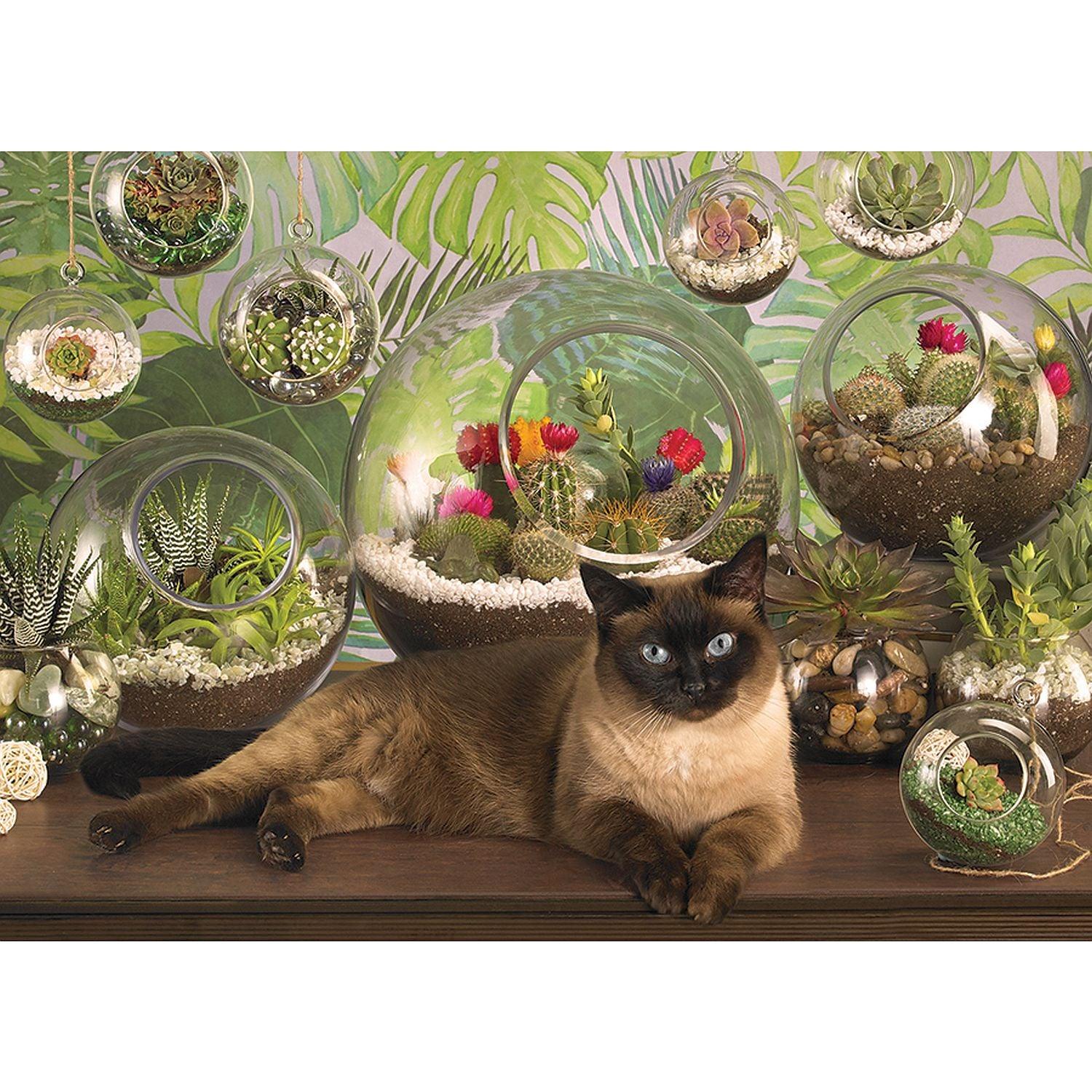 Cobble Hill - Terrarium Cat (1000-Piece Puzzle)