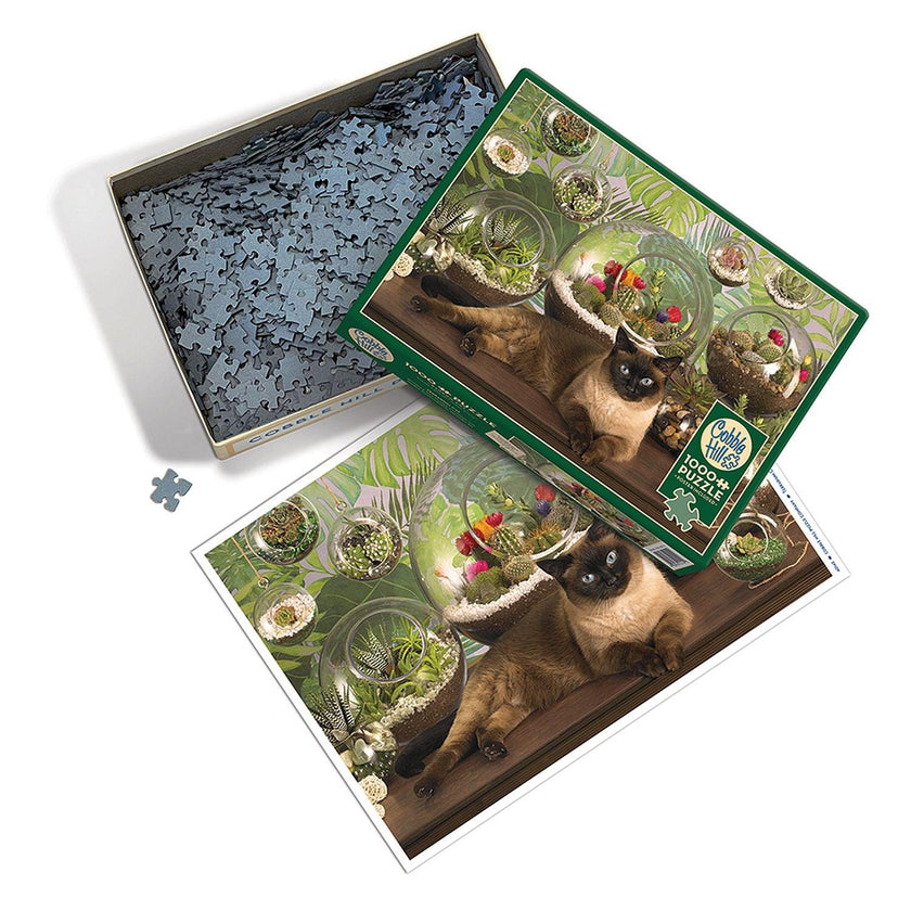 Cobble Hill - Terrarium Cat (1000-Piece Puzzle)