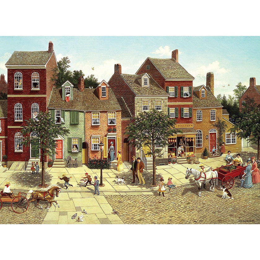 Cobble Hill - The Curvein The Square (1000-Piece Puzzle)