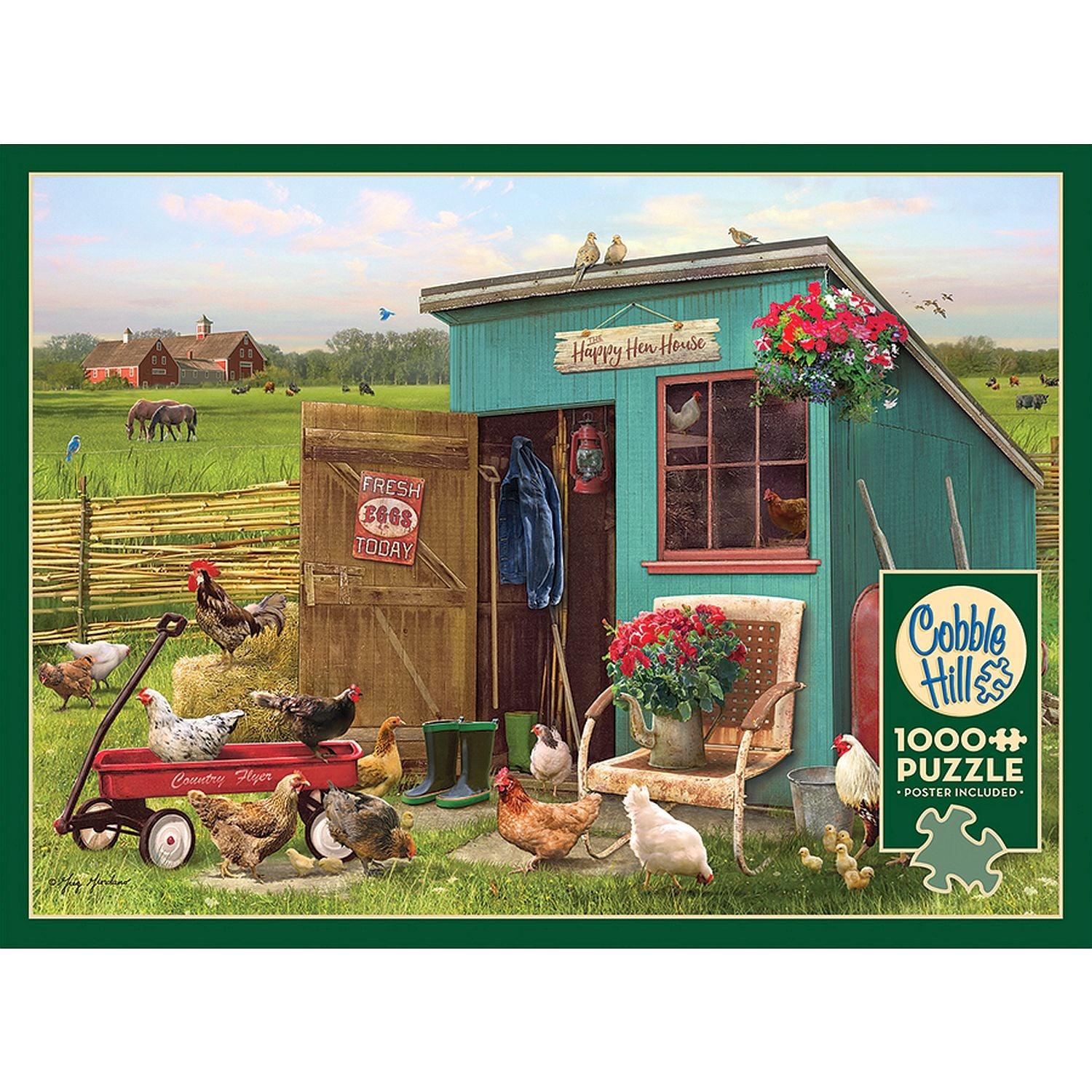 Cobble Hill - The Happy Hen House (1000-Piece Puzzle)
