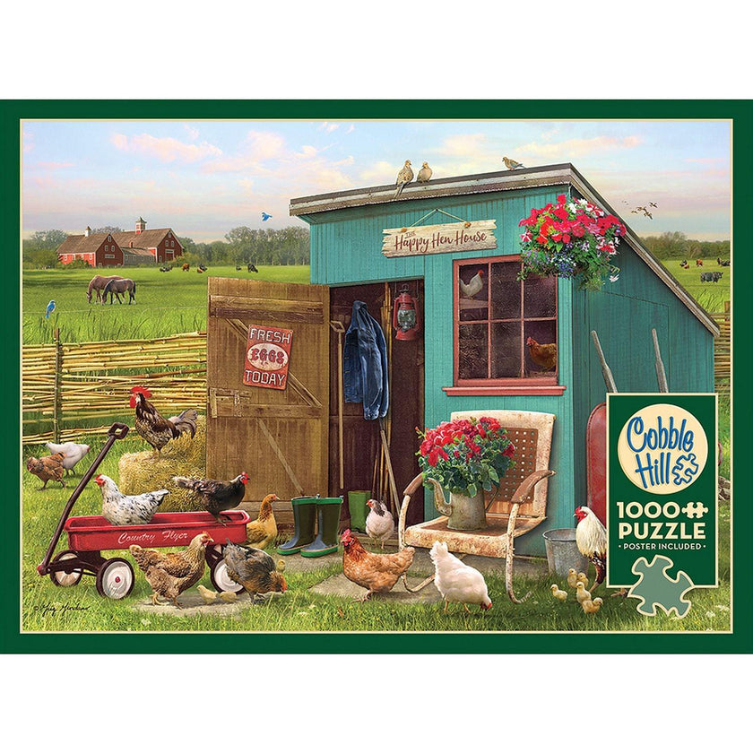 Cobble Hill - The Happy Hen House (1000-Piece Puzzle)
