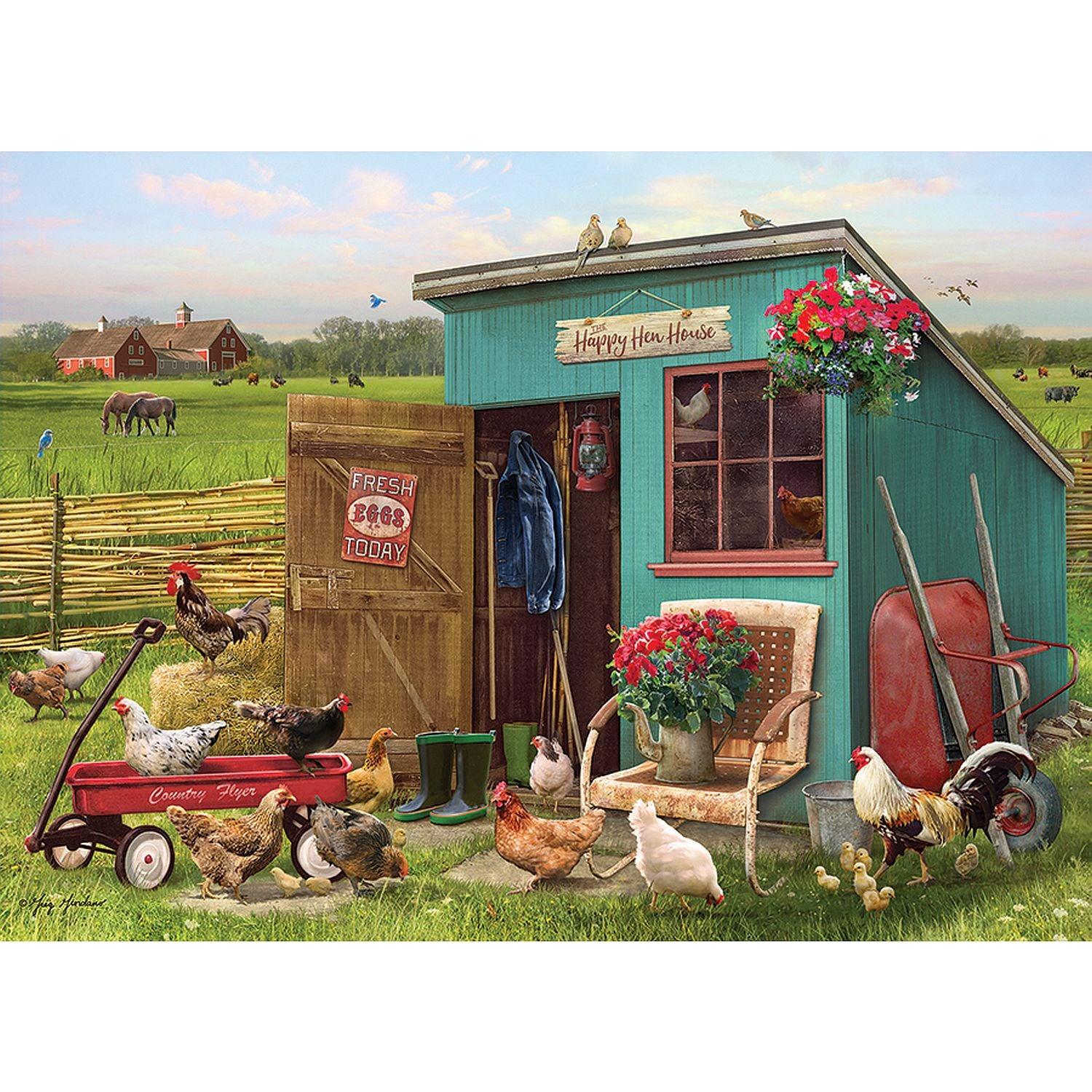 Cobble Hill - The Happy Hen House (1000-Piece Puzzle)