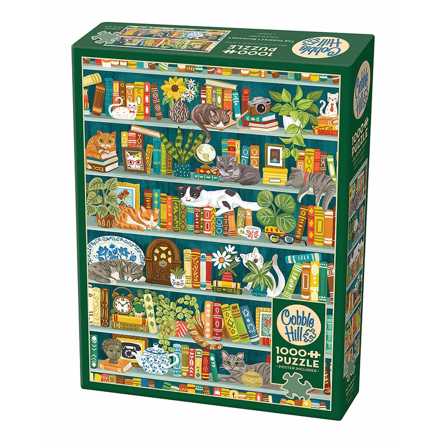 Cobble Hill - The Purrfect Bookshelf (1000-Piece Puzzle)
