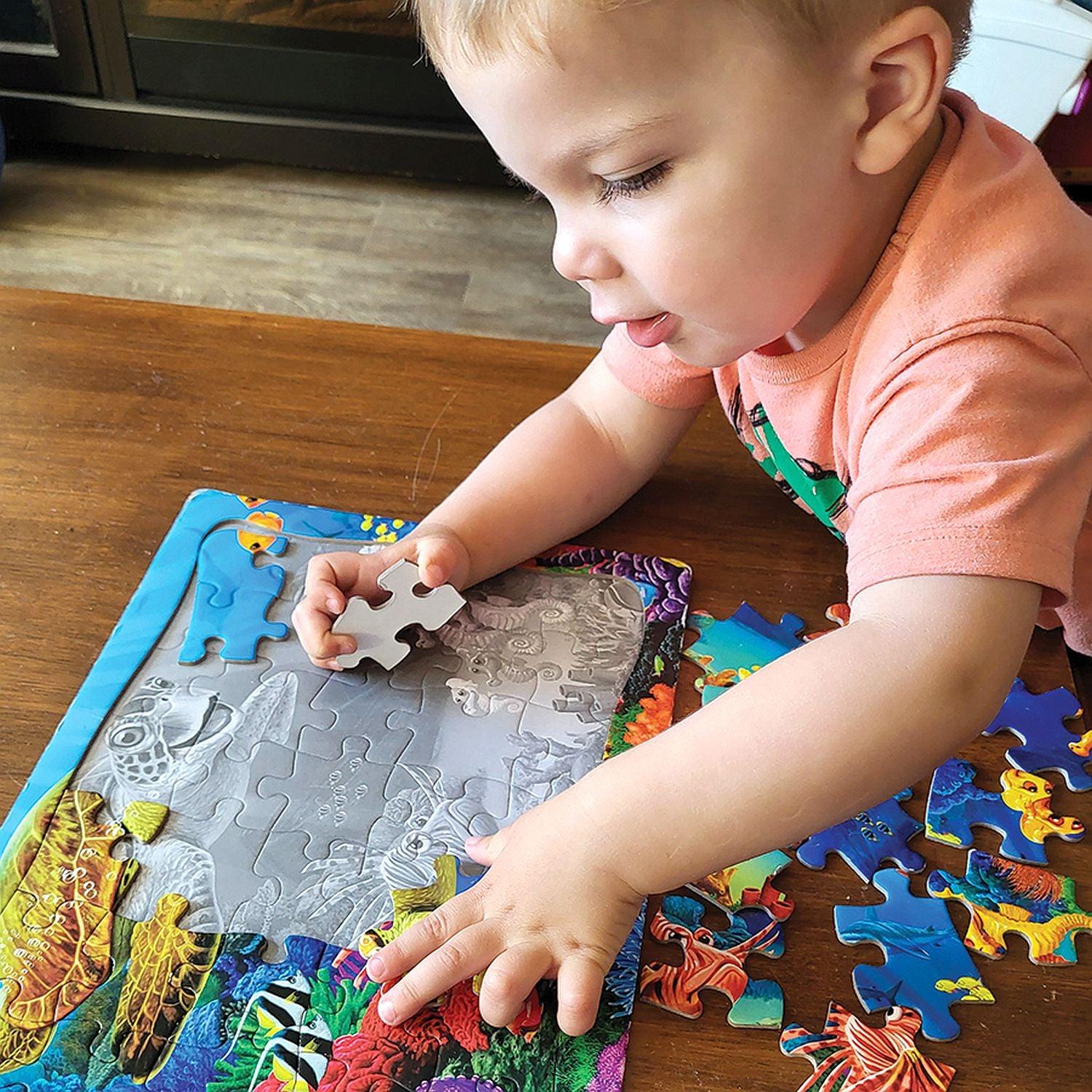 Cobble Hill - Undersea Turtle (35-Piece Puzzle Tray)