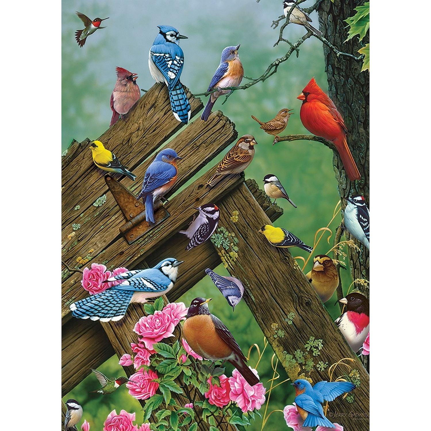 Cobble Hill - Wildbird Gathering (35-Piece Puzzle Tray)