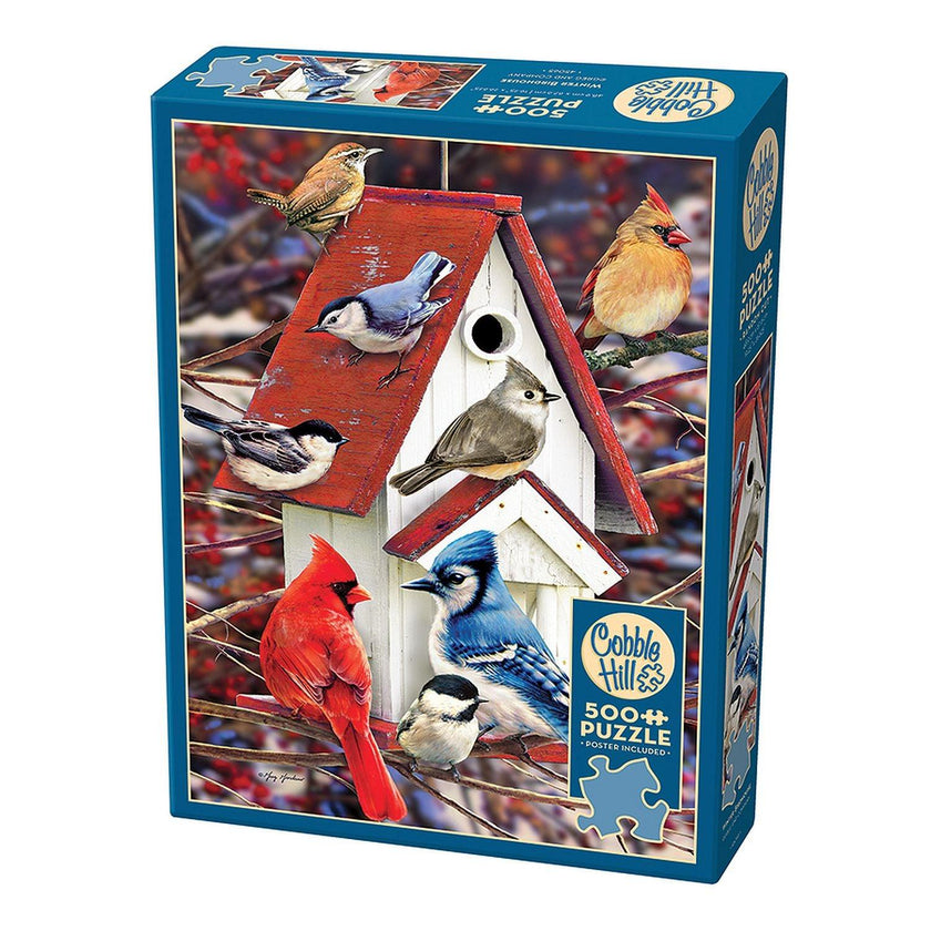 Cobble Hill - Winter Birdhouse (500-Piece Puzzle)