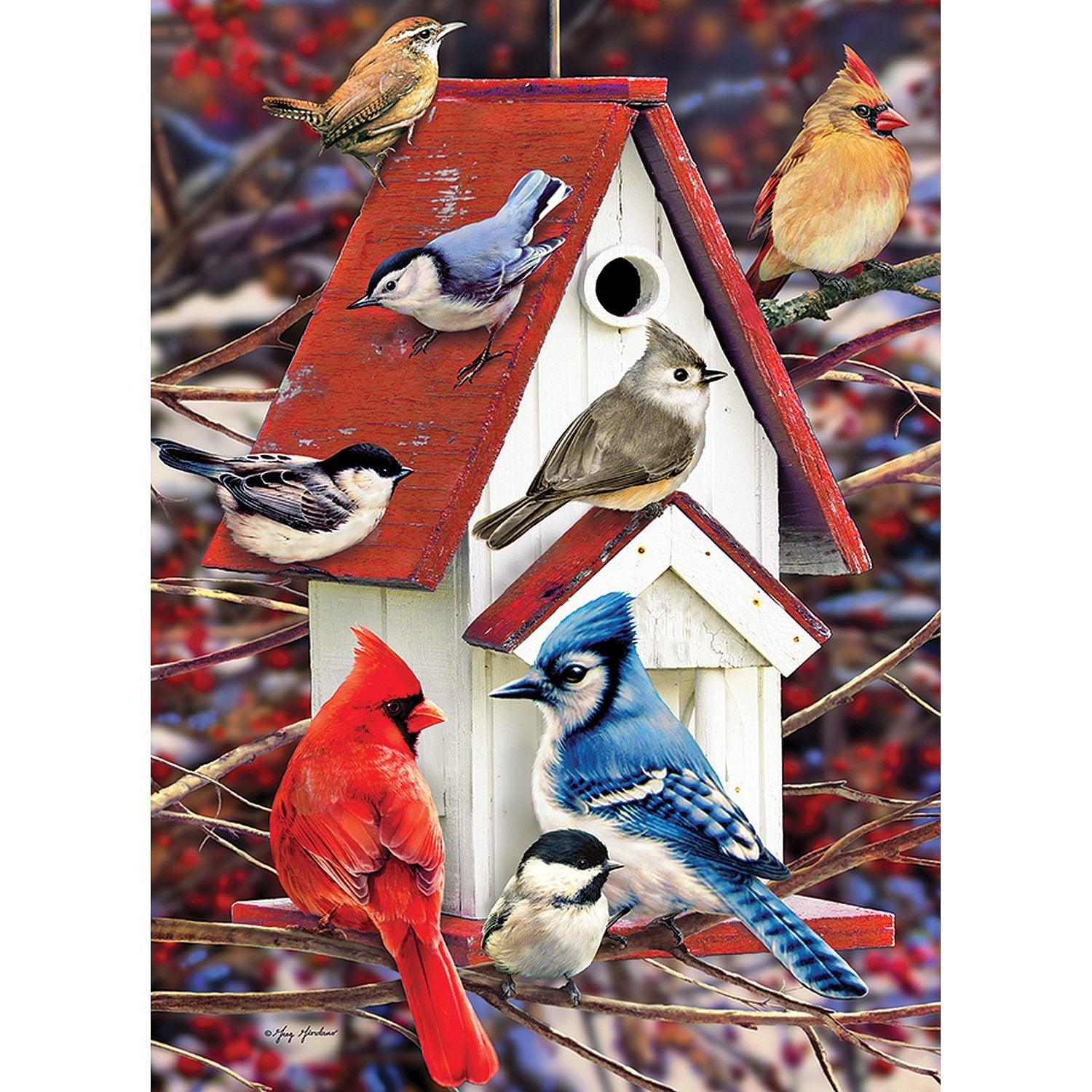 Cobble Hill - Winter Birdhouse (500-Piece Puzzle)