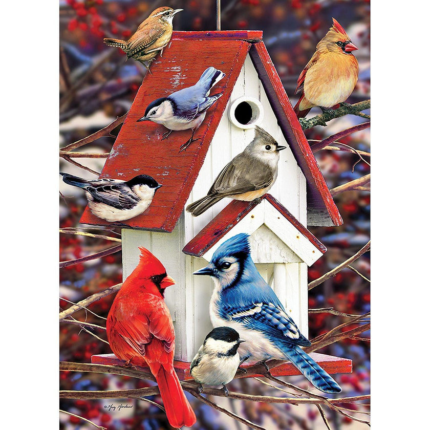 Cobble Hill - Winter Birdhouse (500-Piece Puzzle)