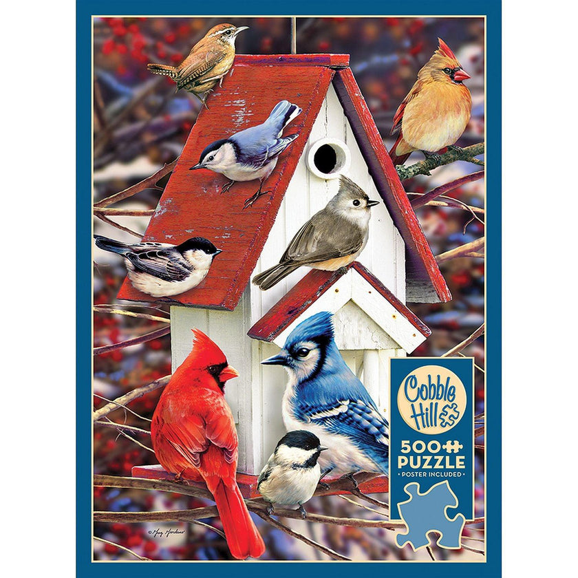 Cobble Hill - Winter Birdhouse (500-Piece Puzzle)