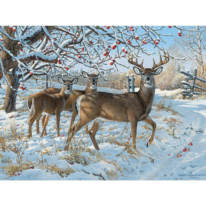 Cobble Hill - Winter Deer (500-Piece Puzzle)