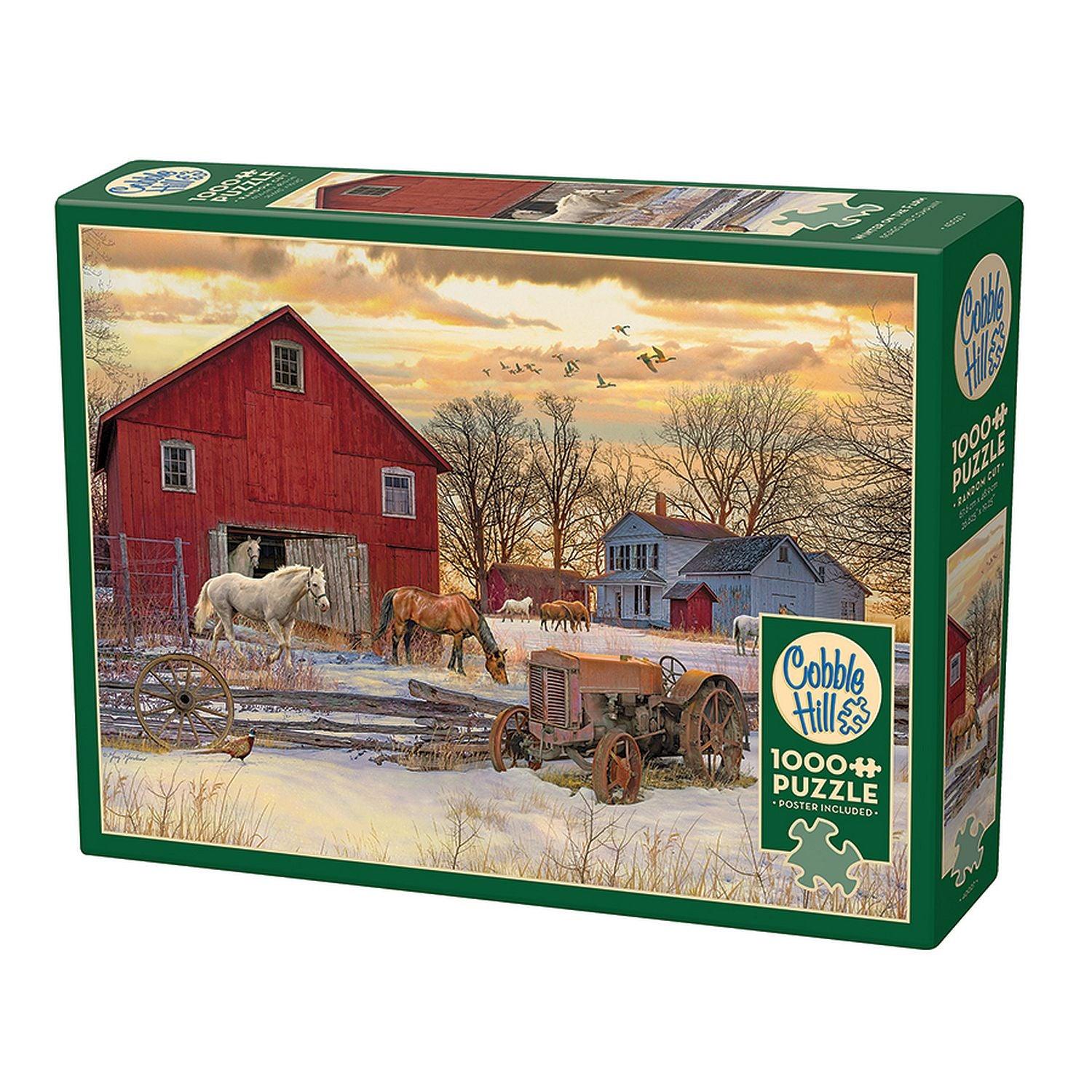 Cobble Hill - Winter On The Farm (1000-Piece Puzzle)
