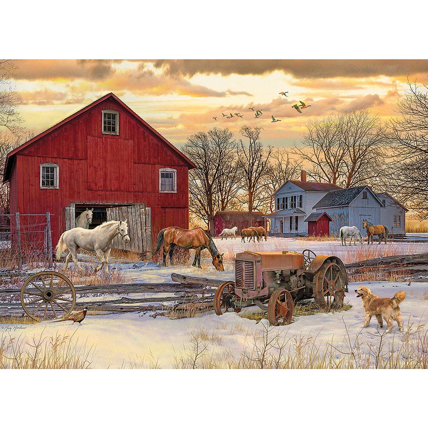 Cobble Hill - Winter On The Farm (1000-Piece Puzzle)
