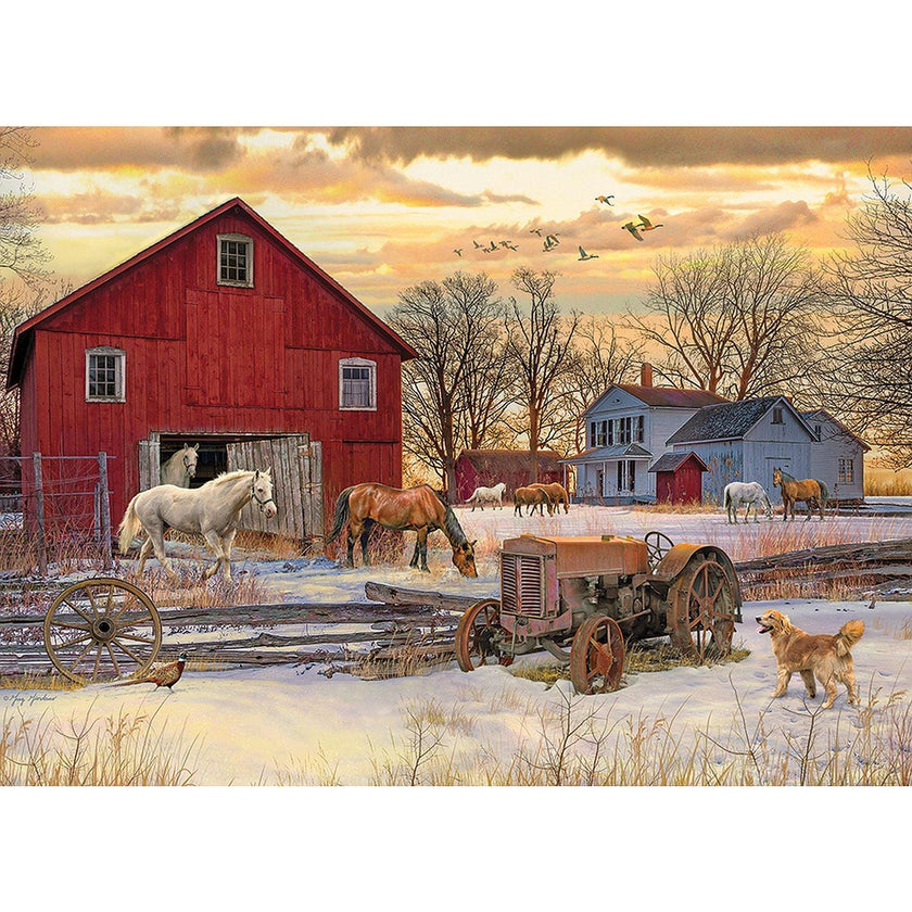Cobble Hill - Winter On The Farm (1000-Piece Puzzle)
