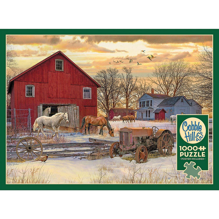 Cobble Hill - Winter On The Farm (1000-Piece Puzzle)