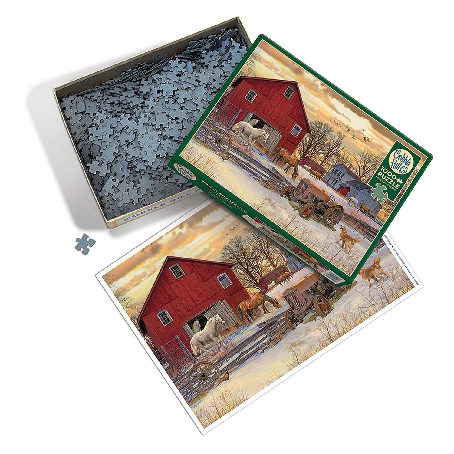 Cobble Hill - Winter On The Farm (1000-Piece Puzzle)