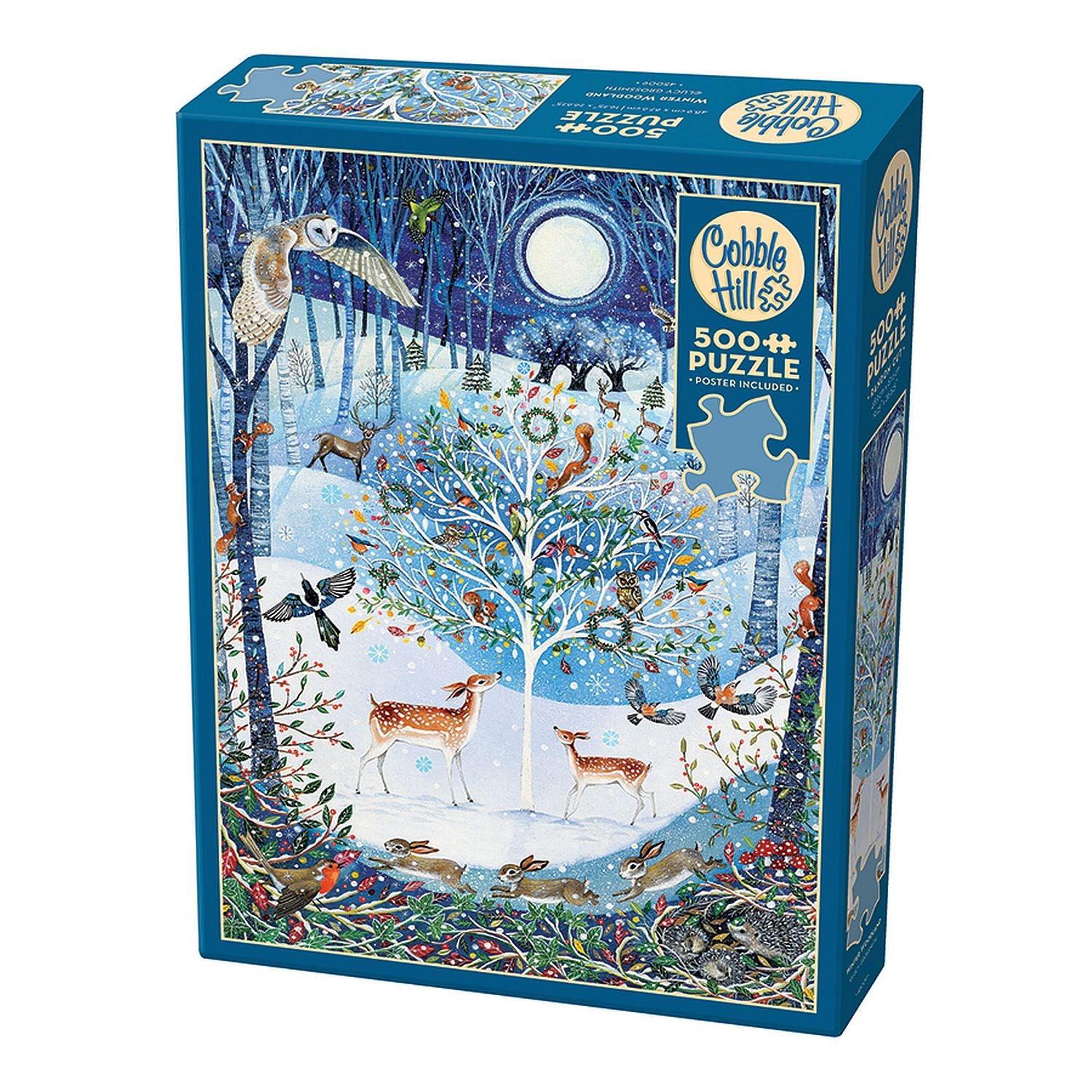 Cobble Hill - Winter Woodland (500-Piece Puzzle)