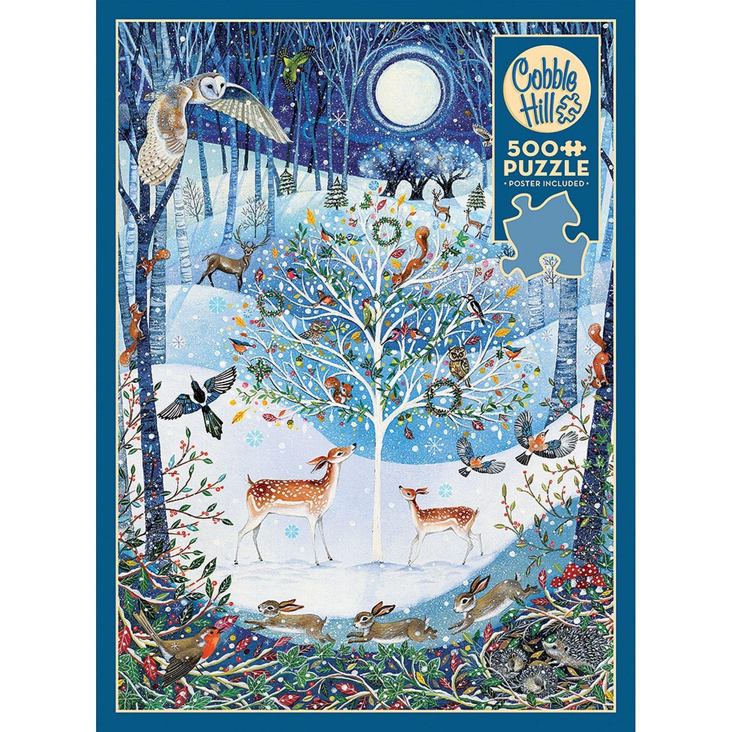 Cobble Hill - Winter Woodland (500-Piece Puzzle)