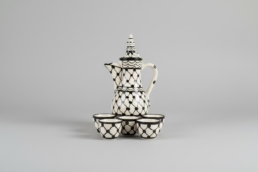 Full Coffee Set | Kuffieyeh Pattern