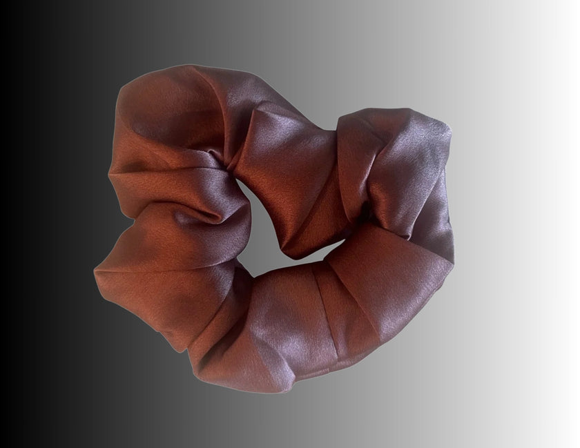 Silk Hair Scrunchie Coffee