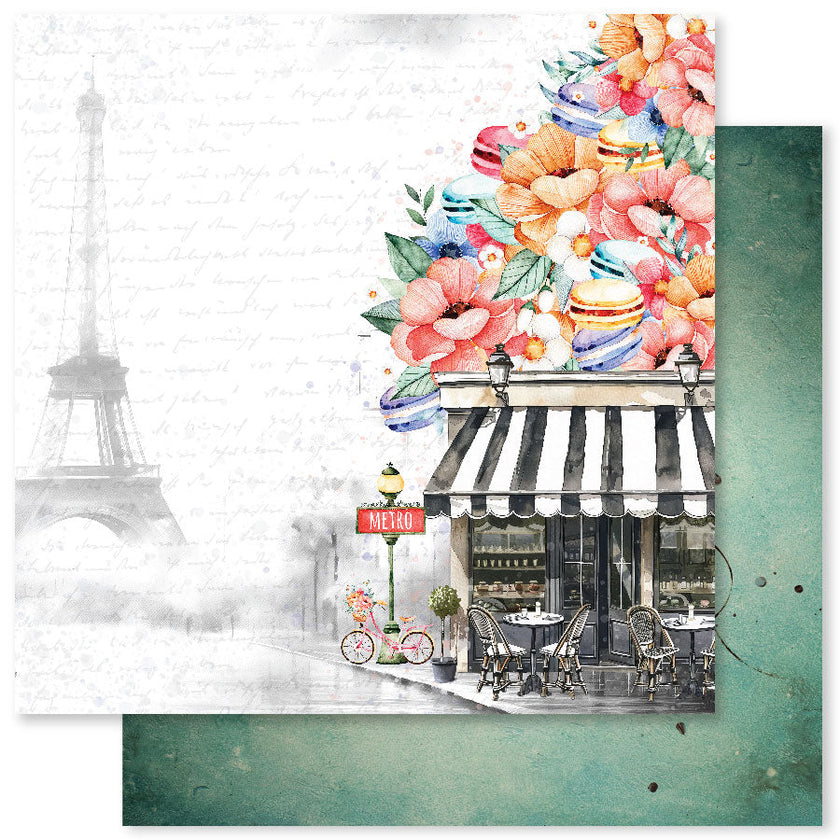 Coffee In Paris 12x12 Paper Collection 32304