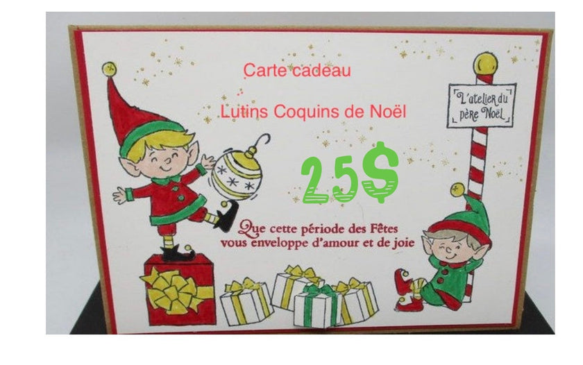 Carte-cadeau Lutins Coquins de Noël
